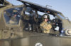 40th CAB joins the fight at FOB Dahlke U.S. Army pilots from the 3rd Combat Aviation Brigade power down an AH-64 Apache helicopter at Forward Operating Base Dahlke, Afghanistan, May 18, 2016. The 40th Combat Aviation Brigade sent Soldiers, aircraft and equipment to FOB Dahlke in May to support the garrison’s mission to train, advise and assist the Afghan National Army. (U.S. Army Photo by Staff Sgt. Ian M. Kummer, 40th Combat Aviation Brigade Public Affairs)